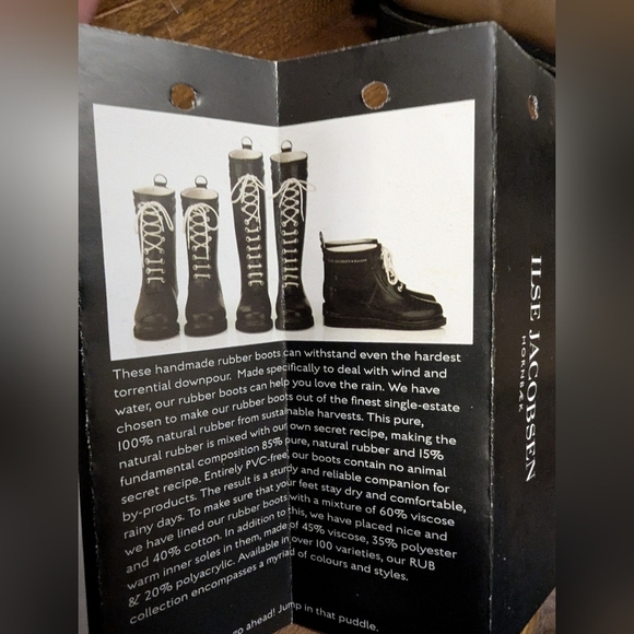 Ilse Jacobsen Hornbaek RUB15 Rubber Boots Long, color otter Size 37 - Picture 12 of 17